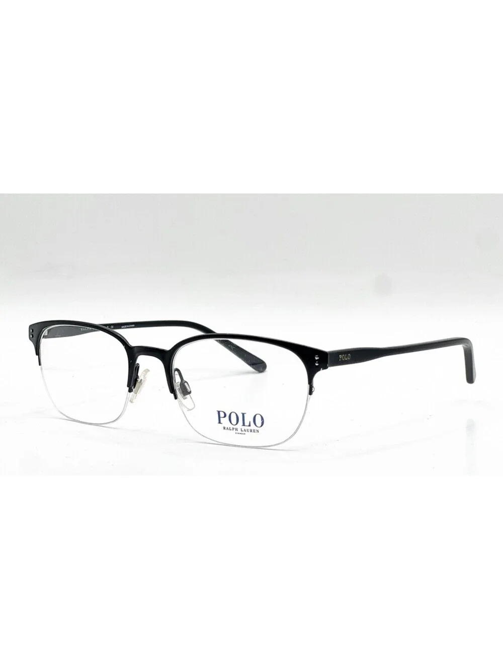 Polo Ralph Lauren PH 1163 9038 Matte Black Rectangle Eyeglass Frames 53-20-145